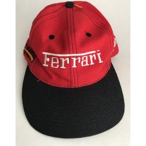 Ferrari Exxon 333 SP scandia snap back hat cap Good Use Condition